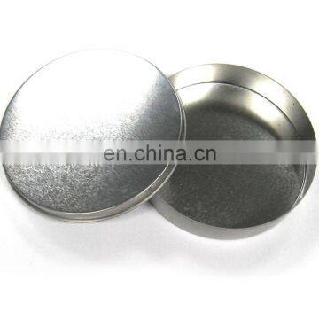 Round silver tin box for watch,watch tin packaging