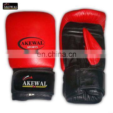 Red and Black Cowhide Leather Boxing Glove Pakistan