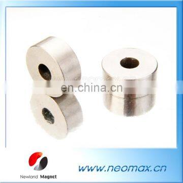 Customized disc AlNiCo magnets with a hole for hot sale