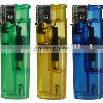 OEM factory smoking lighter transparent refillable windproof lighter