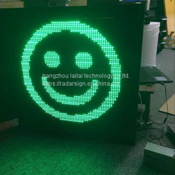 Yellow Traffic Square Emoj Warning Bar With Arrow Light Double Side Warning Light photo-3