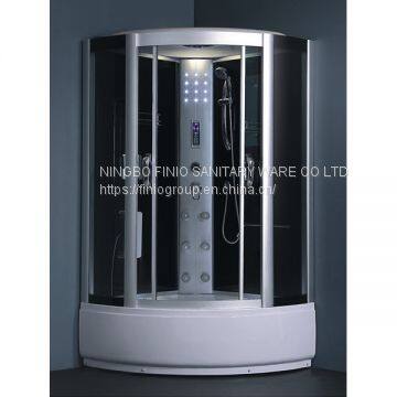 complete shower cabin/sliding door/sector shape H1153