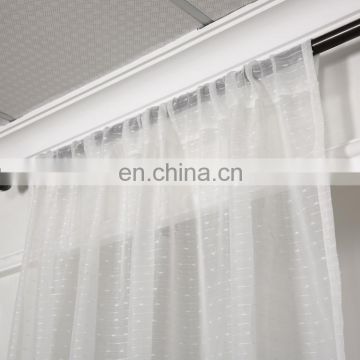 Chenille Jacquard  sheer curtain set  polyester material for living room