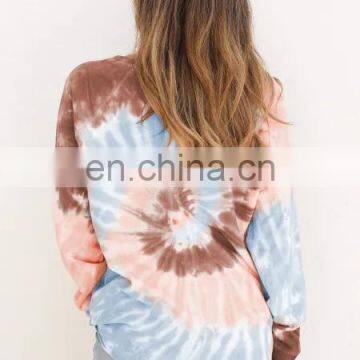 LAITE T2027 Autumn Women Tie Dyed Sweatshirts Ladies' Printed Tops Plus Size Women Clothing photo-7