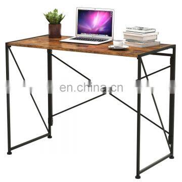 Hot Sale Folding Home Office Kids Computer Study Desk With Cheap Price Black Computer Desk Assemble photo-2