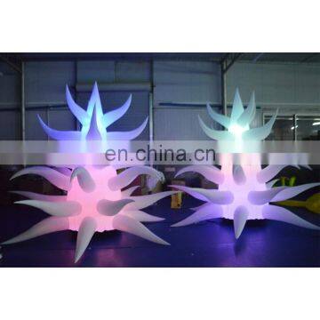 Party Wedding Decorations White Oxford Cloth Inflatable Standing Tree With Colorful LED Light photo-3
