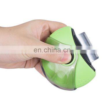 Wholesale Custom Logo OEM 3 in 1 Rotatable Pet Comb Flea Dematting Deshedding Comb photo-5