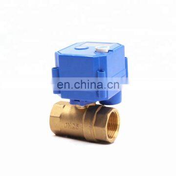 1/2 inch Gas Water Brass DC 12V Electric Control Motorized Ball Valve