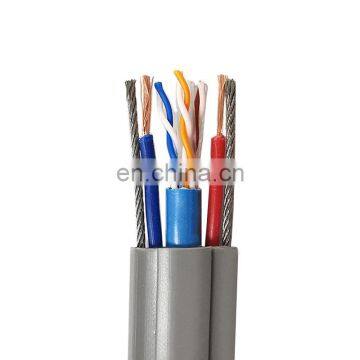 High Quality Multiply Bare Copper Wire Stranding UTP Cat5 Cat6 Lift Travelling Cable for Elevator System photo-3