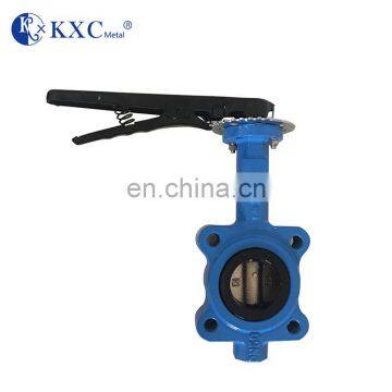 Actuated 2 Inch Italy Lug Cryogenic Grooved Wafer Type Cast Iron Butterfly Valve