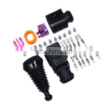 Free Shipping! 6 Way 3B0973813,1J0973713 Female Male Temp Sensor Plug Waterproof Connector Kits Universal