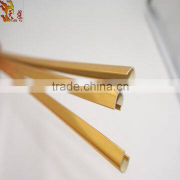 Best Quality Factory Sell 8mm Width Aluminum Shiny Color Pvc Plastic u Trim Strip Profile photo-4