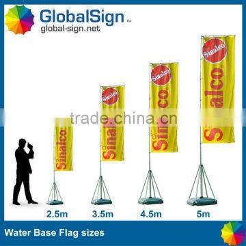 Custom outdoor water base flags