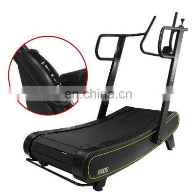 HIIT Performance Console running machine Curved treadmill & air runner  with Monitor Low Noise  fitness gym equipment