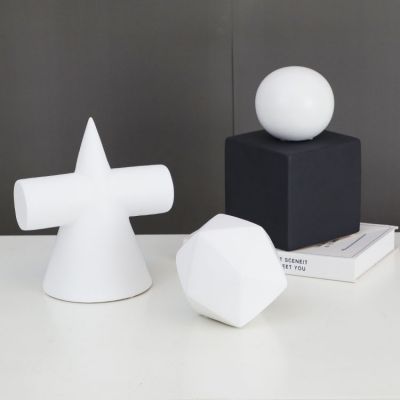 Irregular Pentagon Glod White Black Cube Geometry Abstract Decor Modern Simple Decoration