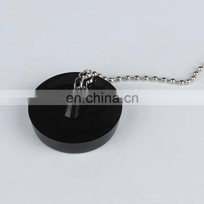 Rubber Bath & Sink Plug With Chain for Kitchen Bathroom Sink Bathtub Water Stopper photo-2