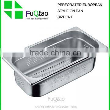 1/1 Hotel supplies stainless steel perforated food warmer container,perforated pan                        
                                                Quality Choice