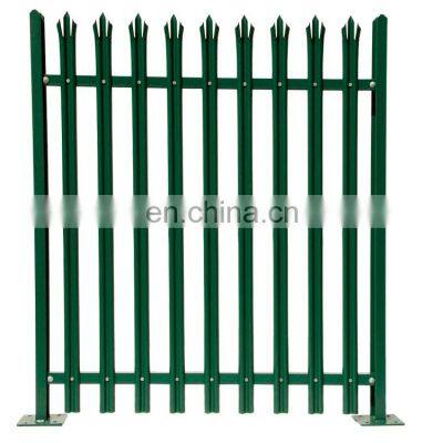 Hot dipped galvanized steel palisade fencing/pvc security palisade fence panel