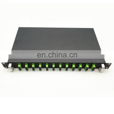 12 Port 1U 19 inch Fiber Optic Patch Panel SC LC FC ST Fiber Splice Tray  Fiber Optic Patch Panel