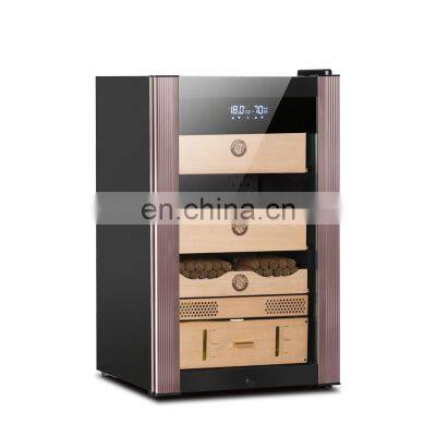 Professional Spanish Cedar Wood Box Case Thermal Tobacco Cooler Thermoelectric Electric Cigar Humidor Cooler Cabinet