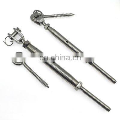 Stainless steel Turnbuckle Fork and Swage Stud , Rigging Screw and Lag Screw Eye