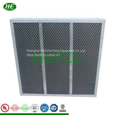 Panel Activated carbon Primary Air Filter , Aluminum Frame Pre Filter