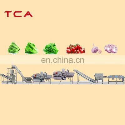 1000-2000kg leaf vegetable salad processing line