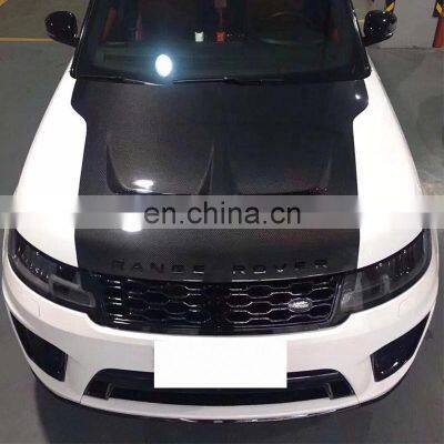 Auto Parts Car Hood Carbon Fiber Custom Material Origin Size for Range Rover Sport L494 2014-2020 Year