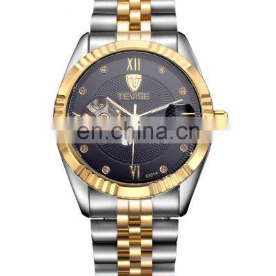 TEVISE 8391A Full Steel Wristwatch Man Skeleton Self-Wind Mechanical Watches Men photo-4