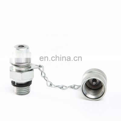 High quality M16x2 G thread 35 Mpa pressure gauge test  hose fitting hydraulic test adapter measuring point