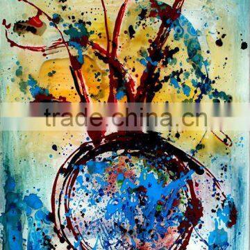 Beautiful Pictures of Abstract Glass Paintings Wall Decor