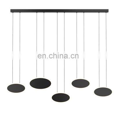 New Listed Indoor Decoration Living Room Bedroom Ash Black Matte Gold Acrylic Modern LED Chandelier Light