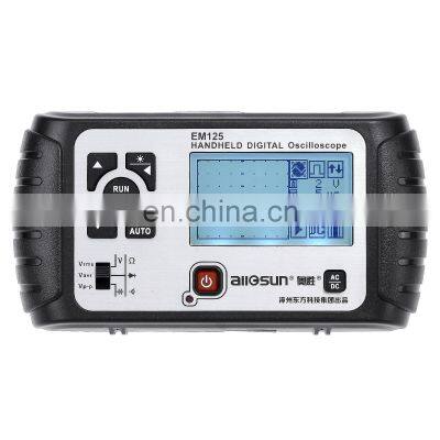 All-sun Factory Direct Sale High Quality EM125 Handheld Digital Storage Oscilloscope 25MHz 100M Sa/s Scope Meter LED backlight