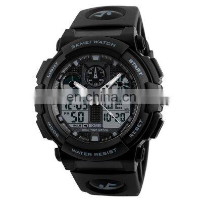 Analog digital black waterproof alarm multifunction cheap men fashion watch skmei 1270