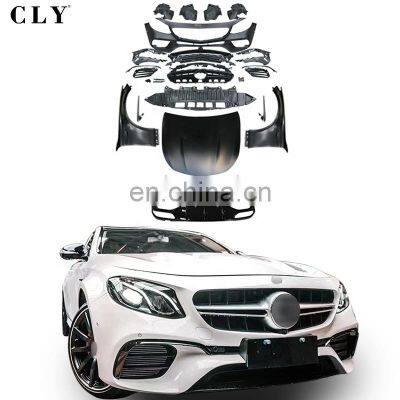 Genuine E63 Bodykits For 2017+ Mercedes E class W213 Facelift E63S AMG 1:1 Front car bumpers Grille Fenders Hood Rear Lip Tips