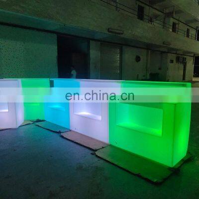 2022 Modern High Quality Modern Night Club Bar Furniture Restaurant Nightclub Plastic Portable Bar Counter