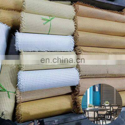 Wholesale 45cm Plastic Synthetic Rattan Weave Rolls PVC Rattan Cane Roll in Vietnam