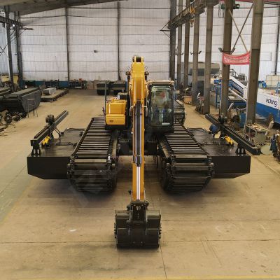 Pontoon Amphibious Excavators for Swamp/River/Deep Water/Lake