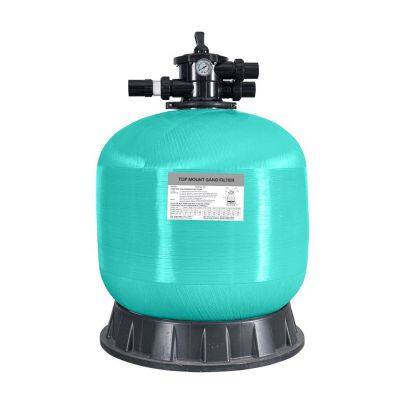 Green Sand Filter with 7 Function Valve Fiberglass Sand Filter Top Mount Sand Filter for Swimming Pool