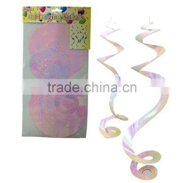 Happy Birthday Hanging Spiral Swirl Party Decorations Garland