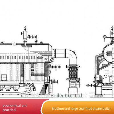4-ton Biomass Hot Water Boiler for Hot Water Supply, Chain-type Smokeless Steam Boiler