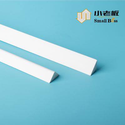 Wholesale Manufacture PVC Foam Triangle Formwork PVC Fillet Edge Profile Plastic Chamfer for Concrete photo-4