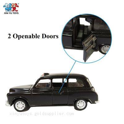KIMSCARDI 1/36 Scale London Taxi Diecast Cars Wholesale Open Doors Pullback photo-4