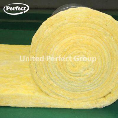 Perfect UL & CE Certified Glass Wool Blanket with Aluminum Foil Facing High Density Thermal Insulation Fiberglass Roll for Steel Structure Roof