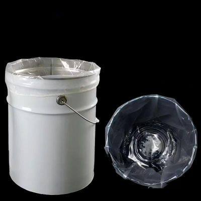 Bolsas de basura redondas de plástico PE de alta resistencia con solapa lateral para uso industrial
