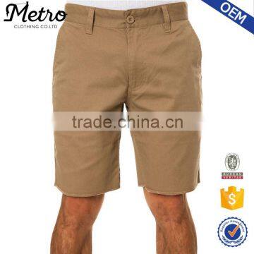 Custom Premium Mens Raw Hem Chino shorts