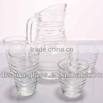 tableware glass water jug & cup set