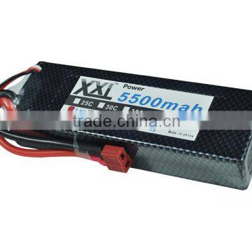 High Powe Hard Case Lipo Battery 5500mah 7.4v With Universal Plug System photo-2