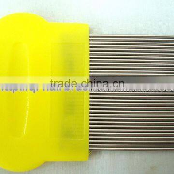 Wholesale round handle lice combs steel ,nit free terminator lice comb