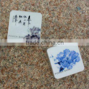 LCD Digital Display 6600mah Polymer Cell Aviation Aluminum Power Bank With HD Advertising Potable Cell Phone Charger photo-4